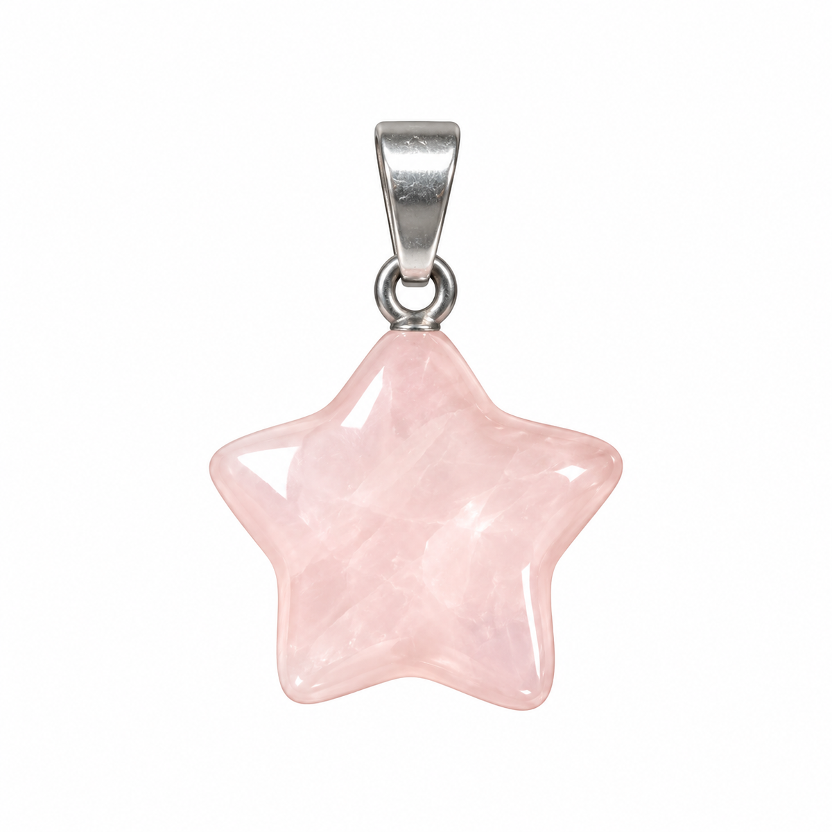 Star pendant | Rose quartz