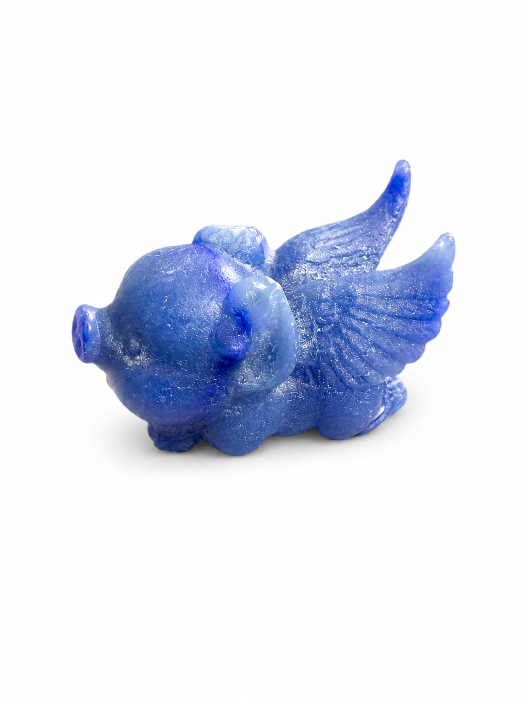 Cochon chanceux | Aventurine bleu