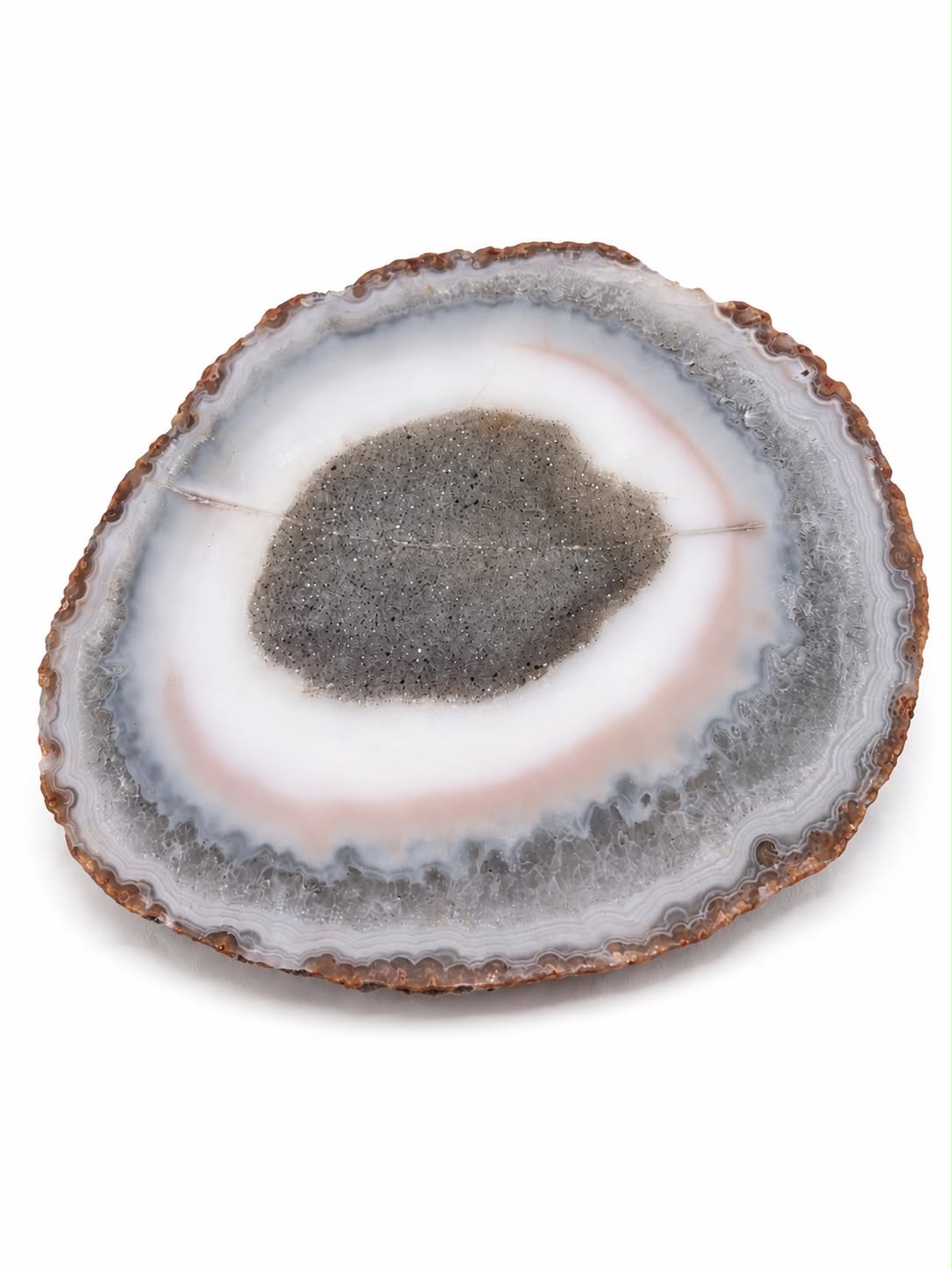 Géode d'agate druzy