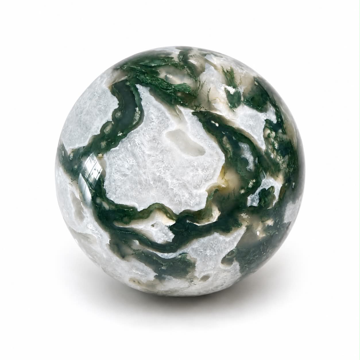Sphere en agate mousse