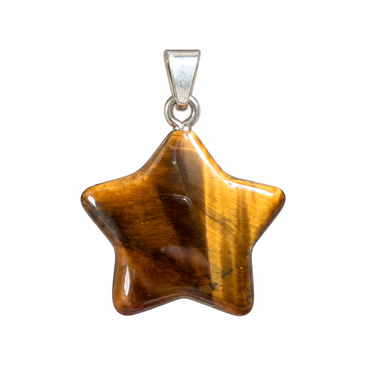 Star pendant | Tiger's eye