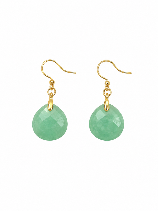 Earring | Green aventurine