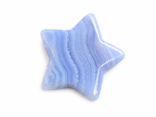 Mini étoile | Agate dentelle bleu