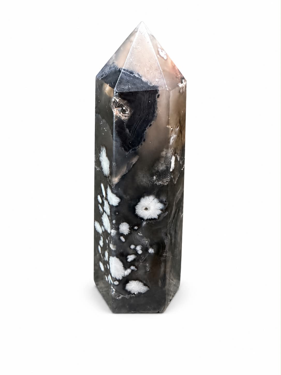 tour agate fleur noir