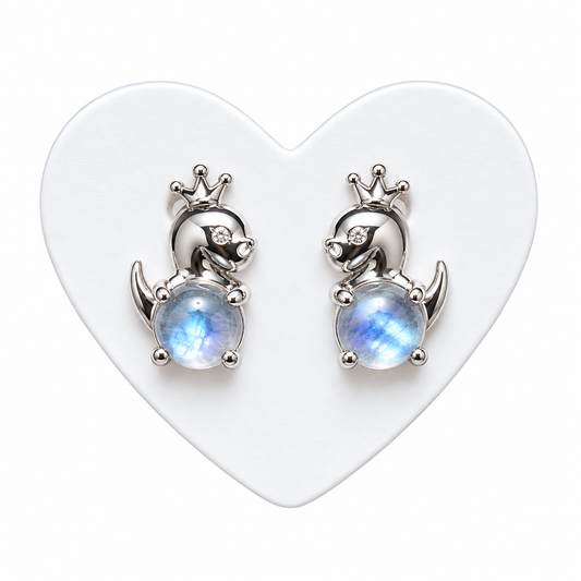 Earring - 925 sterling silver | Moonstone
