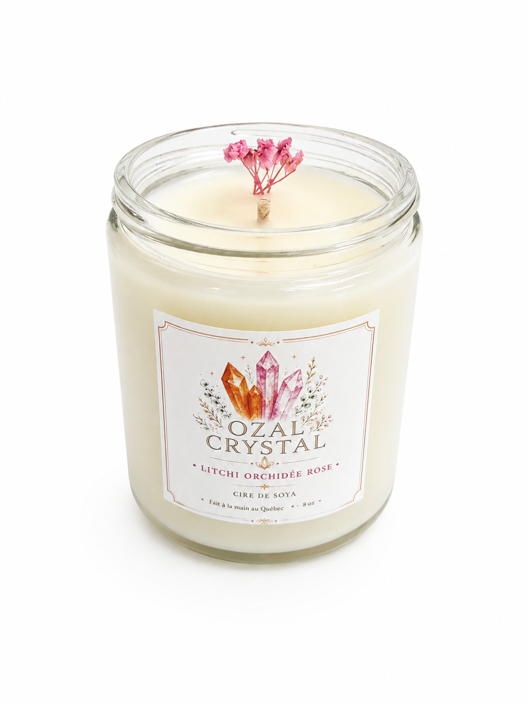 Bougie - Litchi orchidée rose 🌸