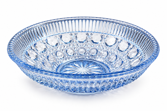 Bol | Verre taillé bleu