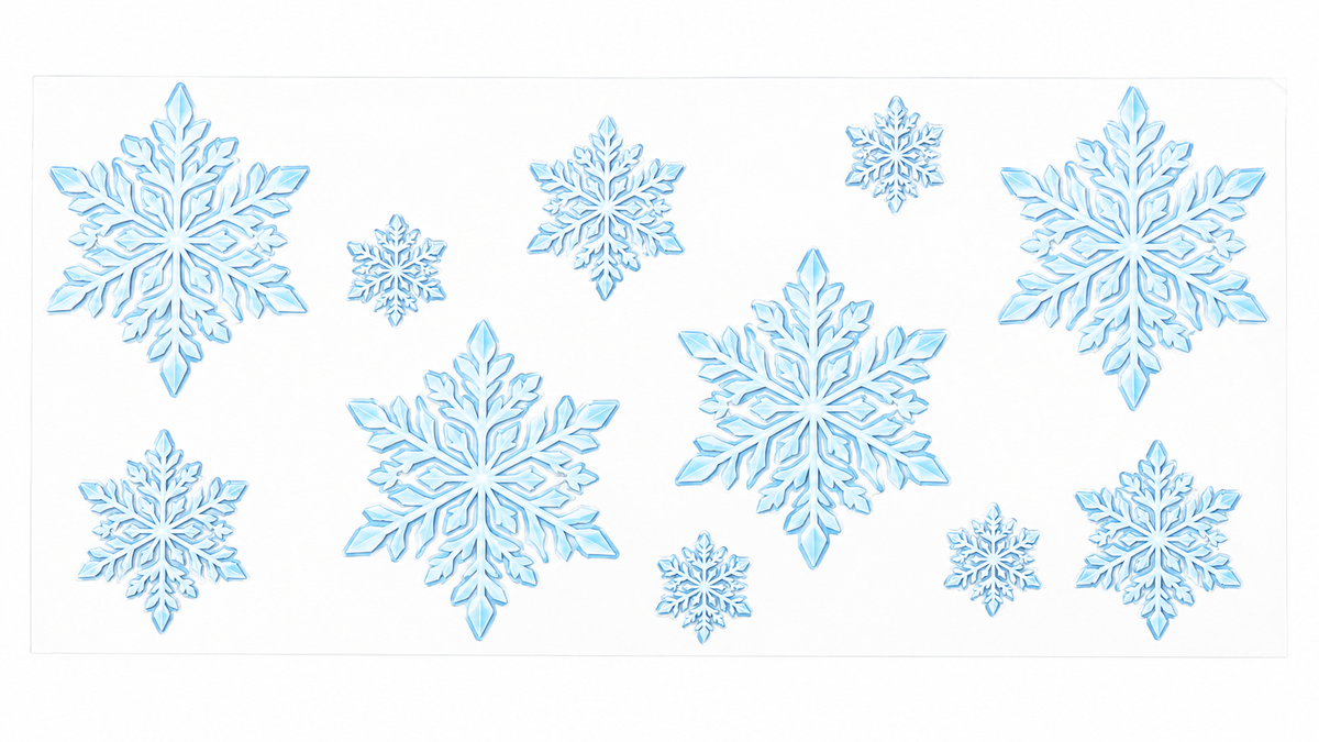 Image pour verre | Flocons