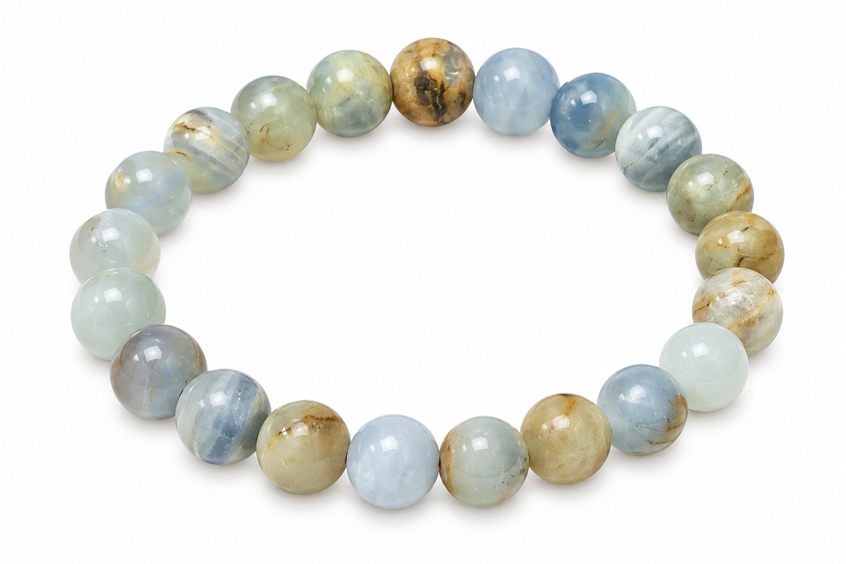 Bracelet 8mm | Onyx bleu