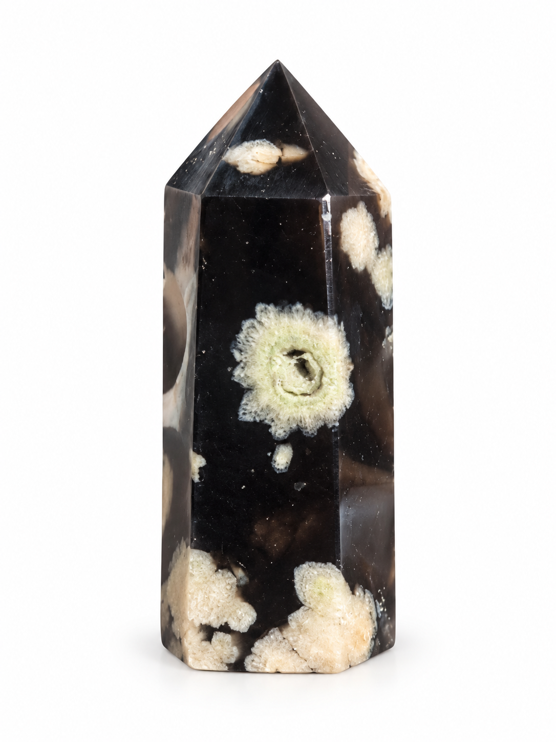 Tour | agate fleur noir