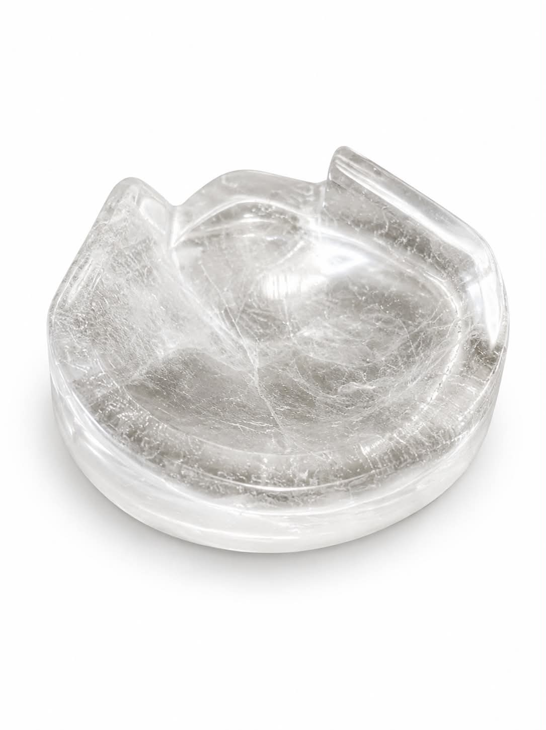 mini bol chat en quartz clair