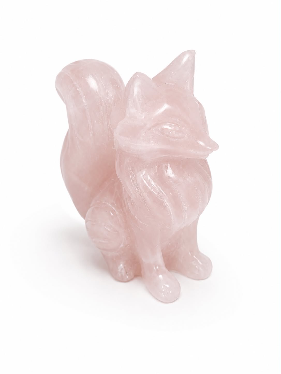 renard en quartz rose