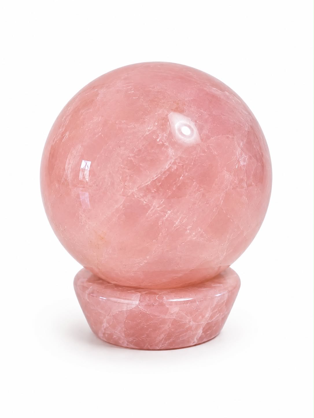 Sphere de quartz rose