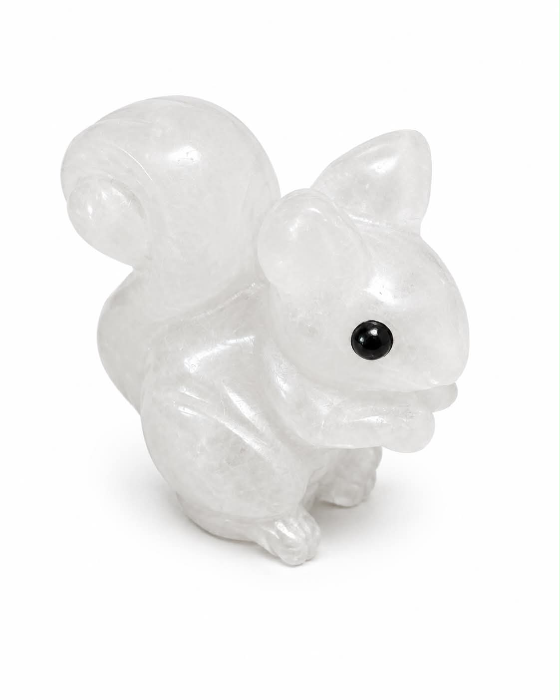 écureuil en quartz clair